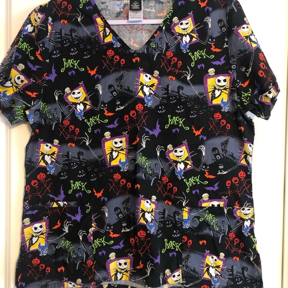 Nightmare Before Christmas scrub top - Picture 1 of 3